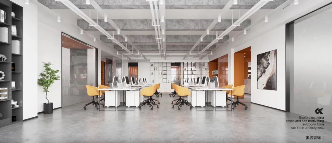奥远空间设计 | 久麟科技办公室 | 现代极简撞色之美-26
