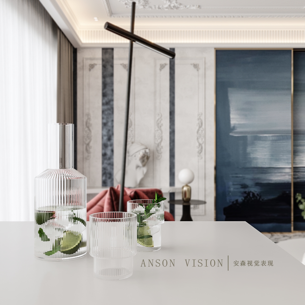 明净法式客餐厅丨Ansonvision-12