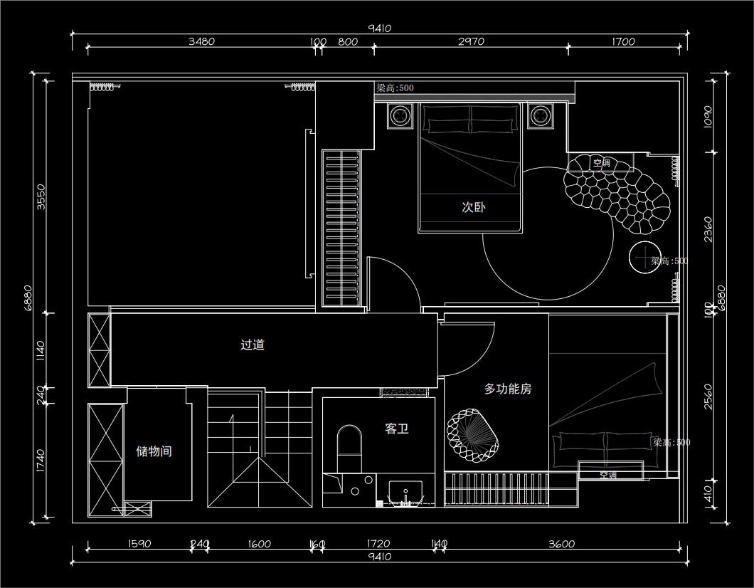 130㎡极简风尚住宅设计丨中国长沙丨周笙笙建筑装饰设计-7
