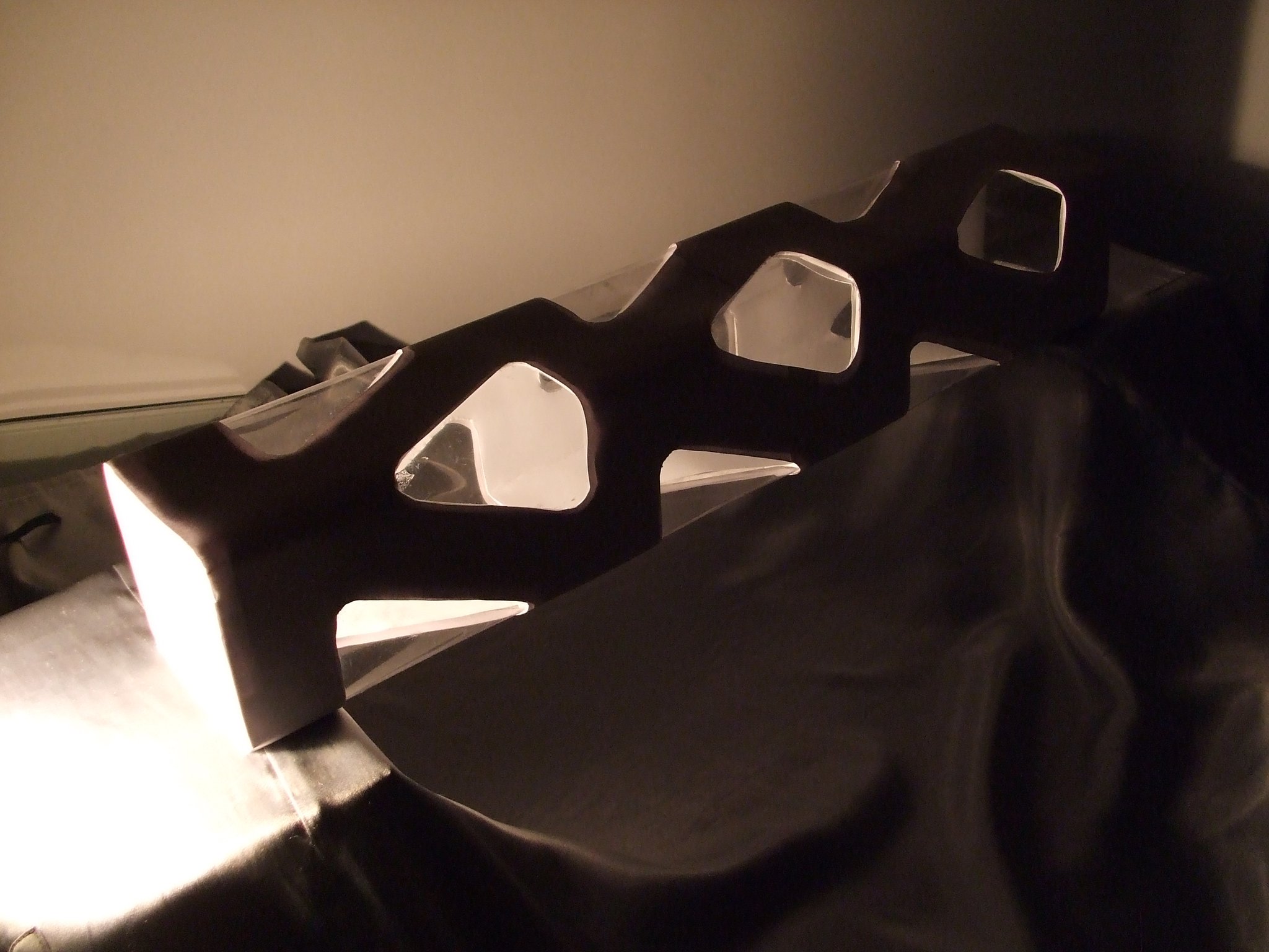 Model, pedestrian and bicycle bridge in Szczecin.-0