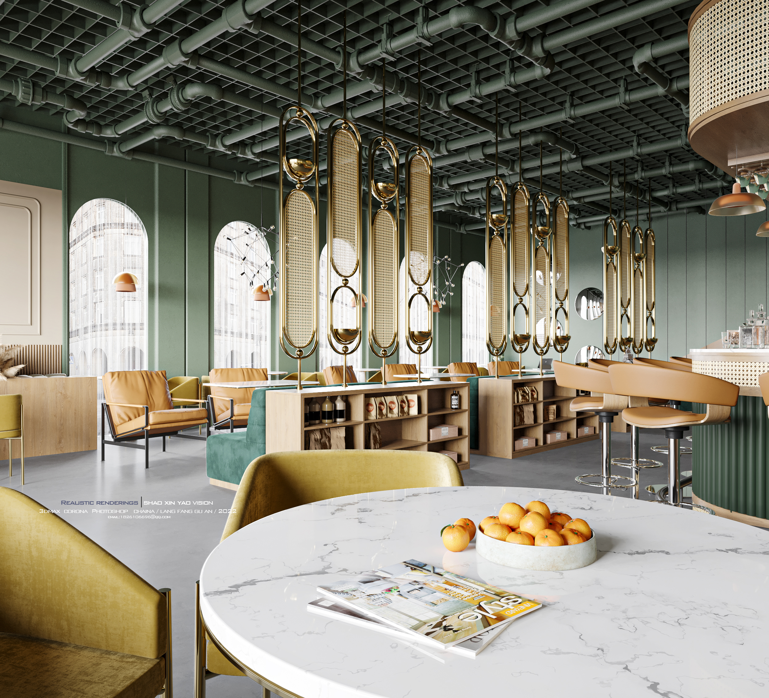 餐厅效果图表现-4