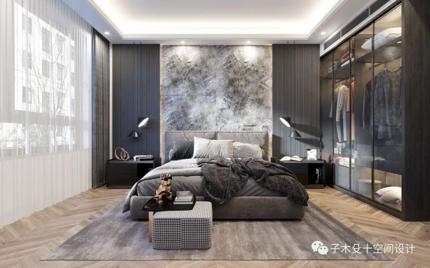 现代轻奢的家居艺术,吉林 1000㎡空间设计解读丨中国吉林丨子木殳十空间设计-16