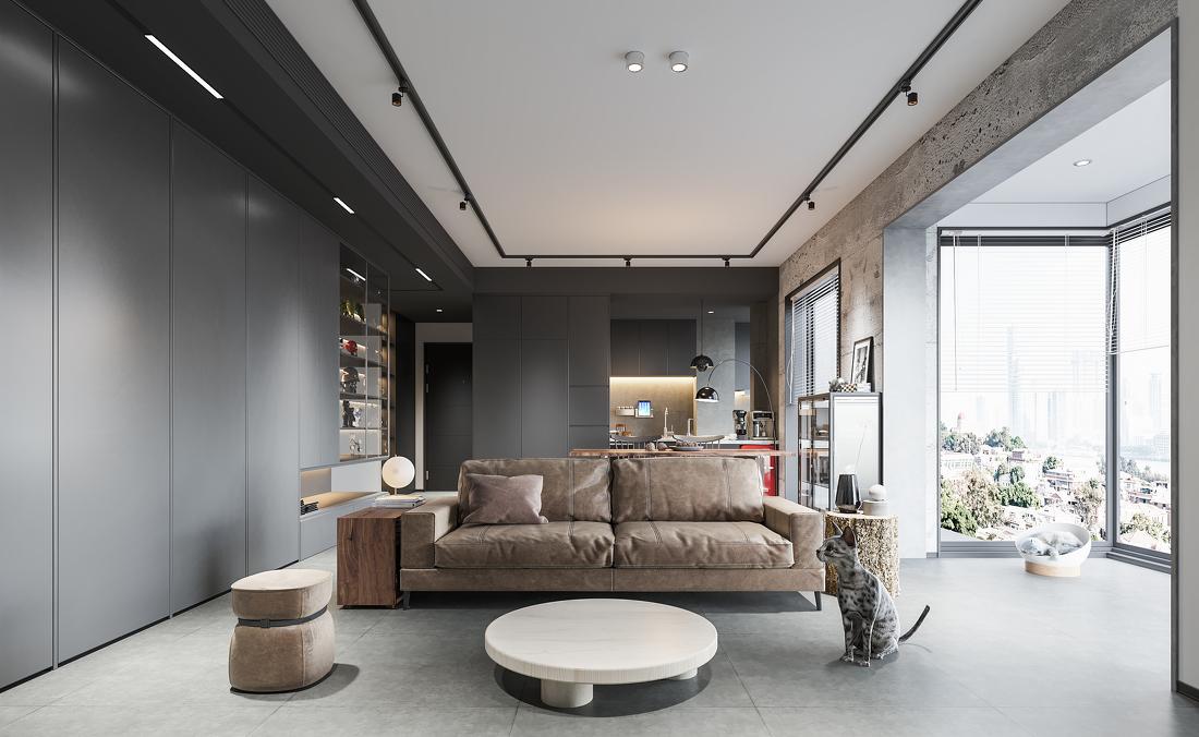 现代工业风空间设计丨研筑国际-3