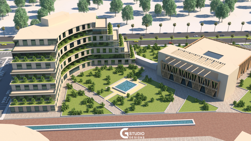 Business Center 3D 可视化设计丨埃及丨PSG Studio Designs-14