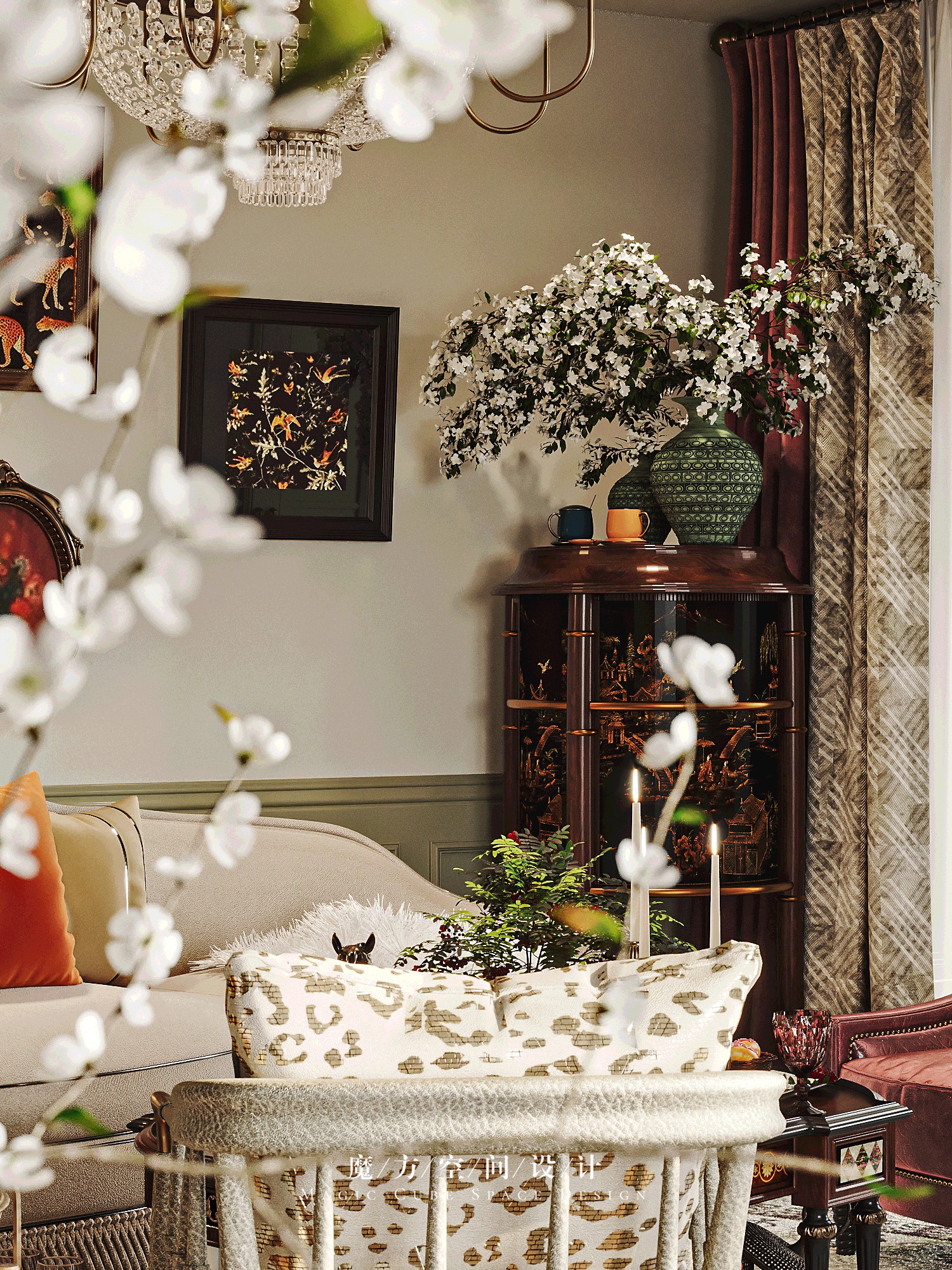 山东•美式复古住宅设计项目丨中国山东丨魔方空间设计-20