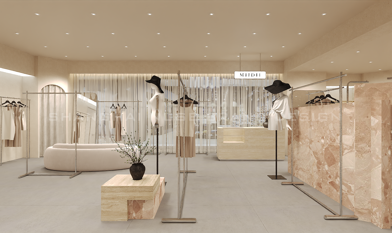 “MIIDII”女装店侘寂风购物空间设计丨木村空间设计有限公司-13