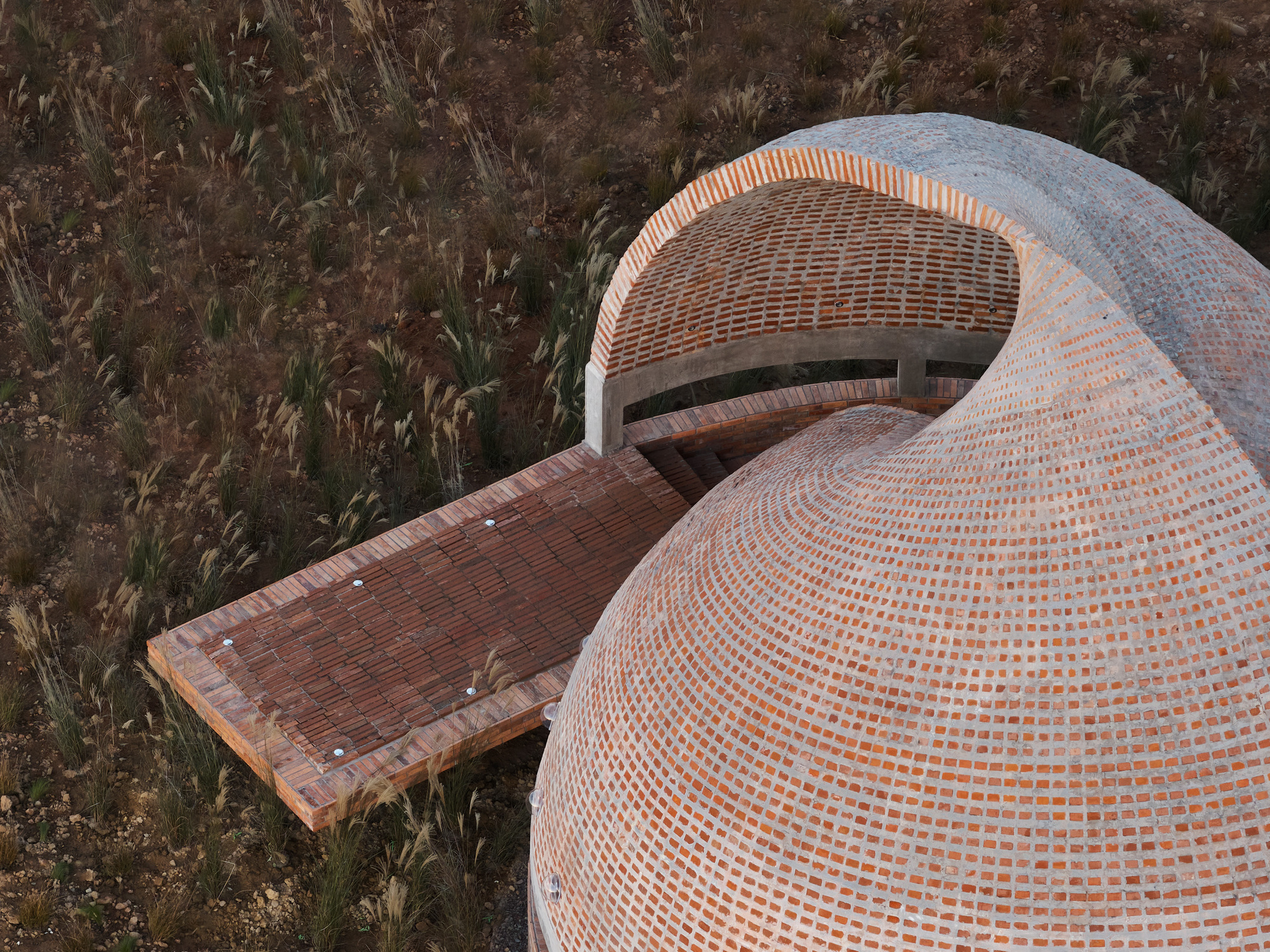 红砖概念图书馆丨中国浙江丨合尘建筑-8