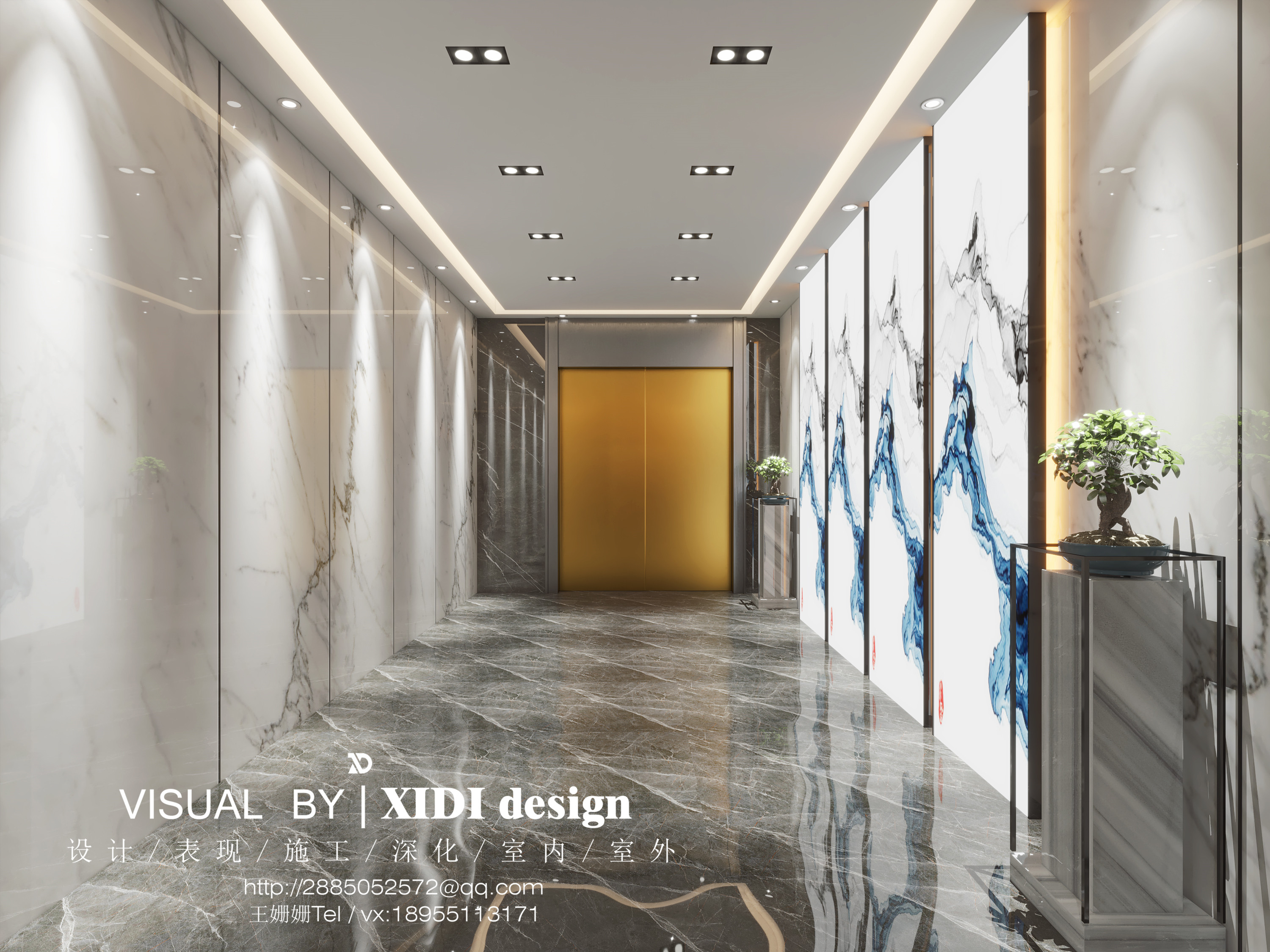 兴林酒店大厅设计，现代简约风打造舒适空间-6