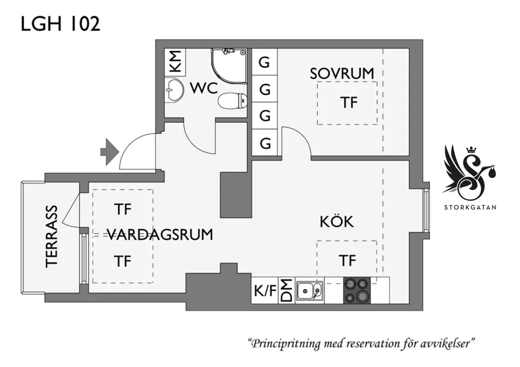 35m²瑞典顶楼公寓的极简设计魅力-1