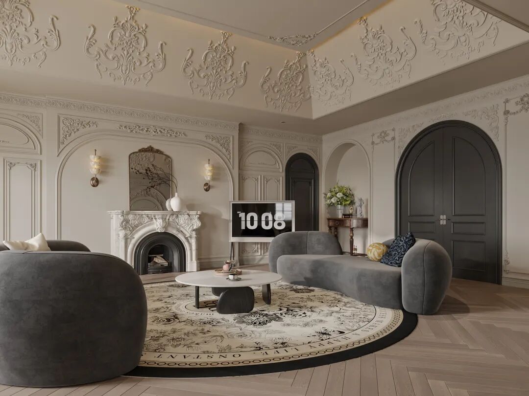 P.W.璞物设计丨多伦多1300㎡独栋别墅，雕花琢韵墅写人生-75