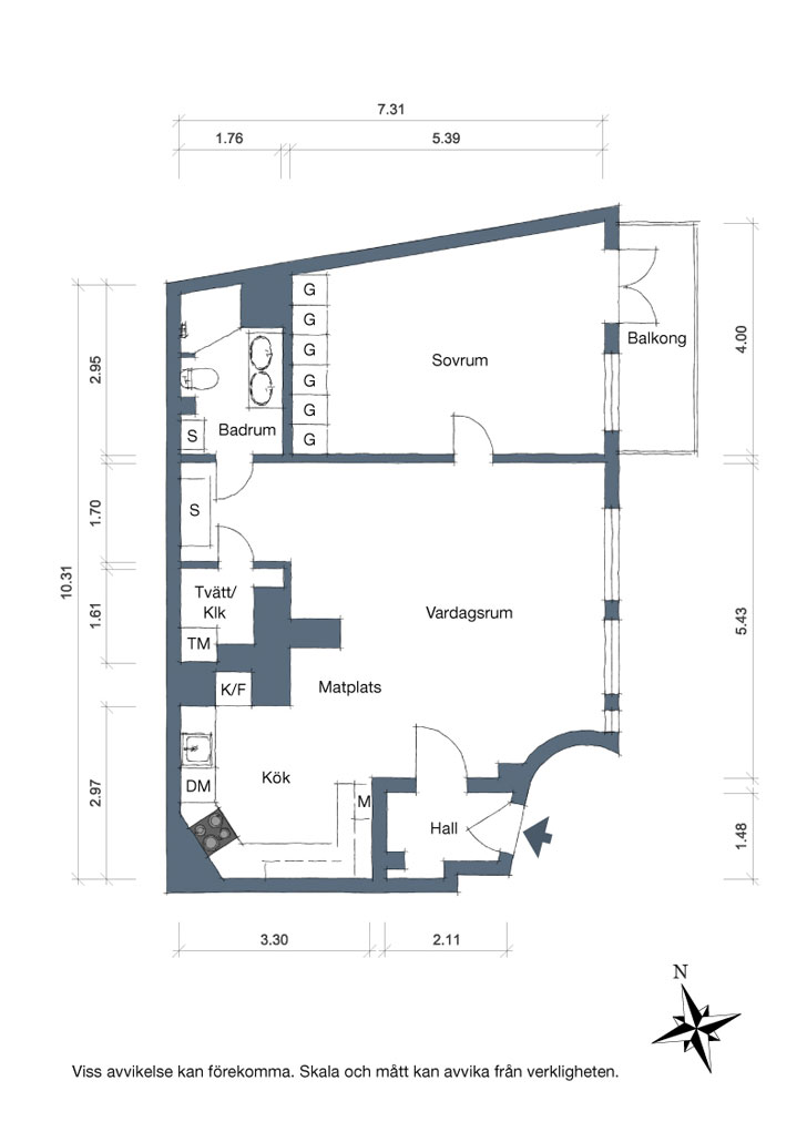瑞典 70 平米明亮空中公寓，尽显自然光魅力-24