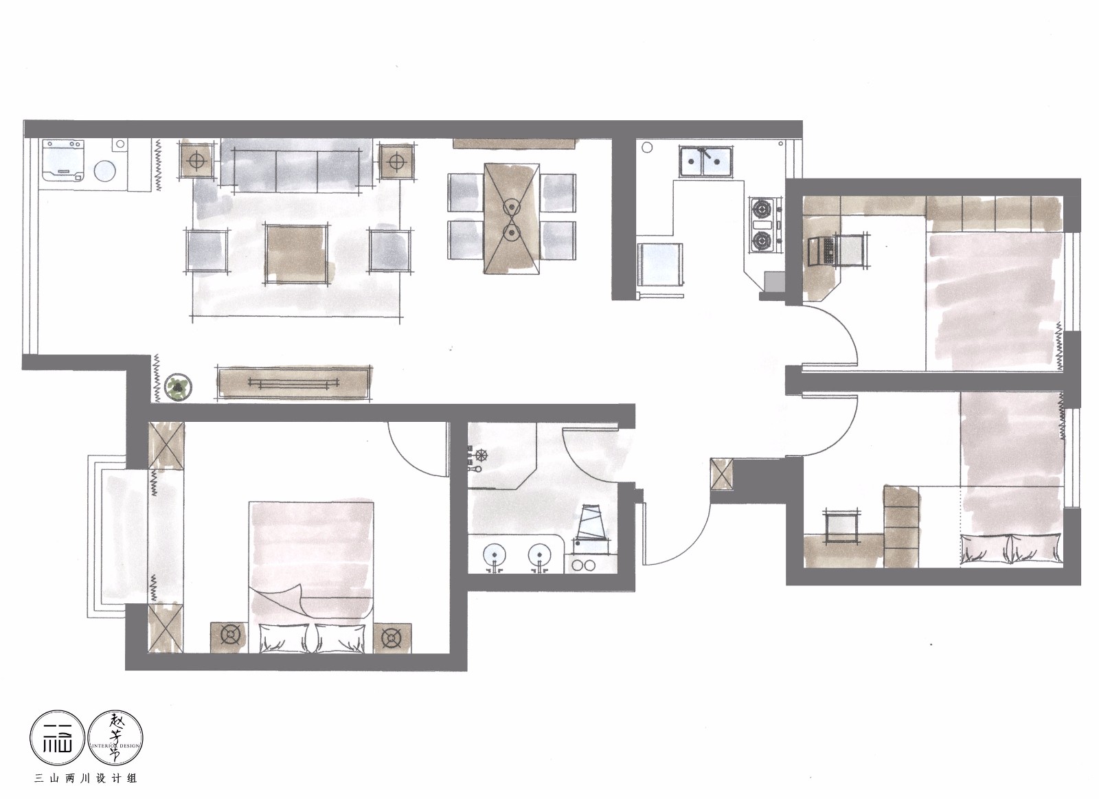 北欧风住宅  赵芳节-33