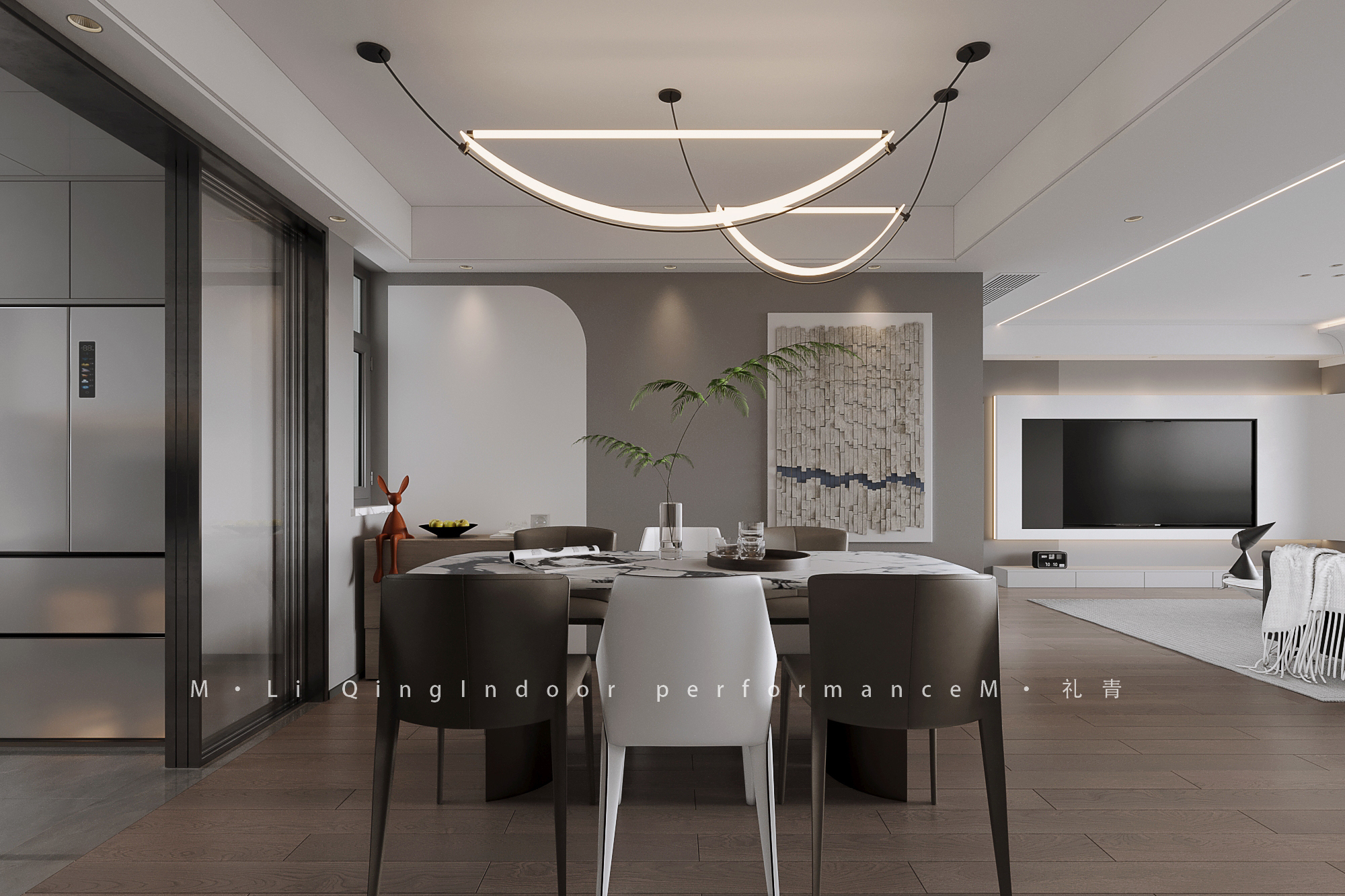 客餐厅——现代风格-2