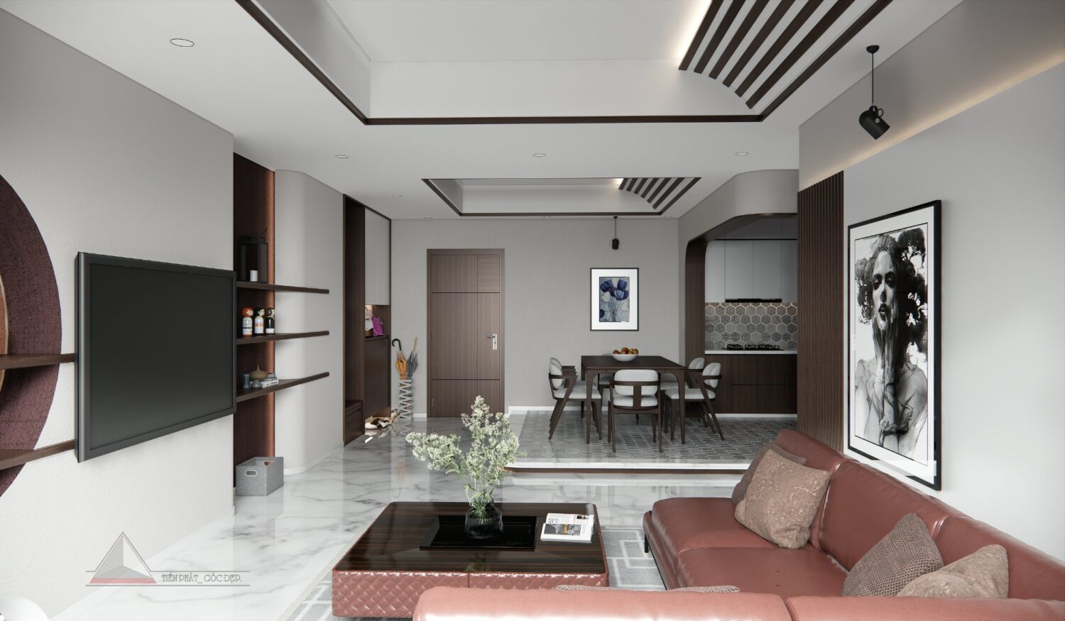 Sketchup公寓室内模型丨Tien Phat-3