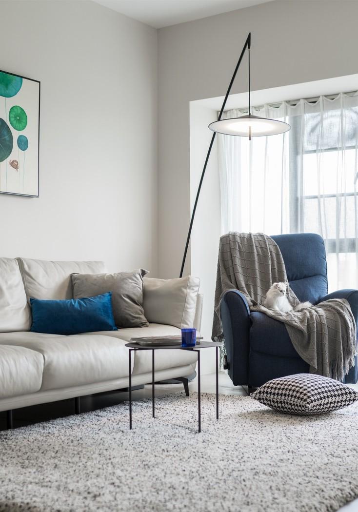 平层诗意栖居 | 灰阶 X 木色打造舒适五口之家-14