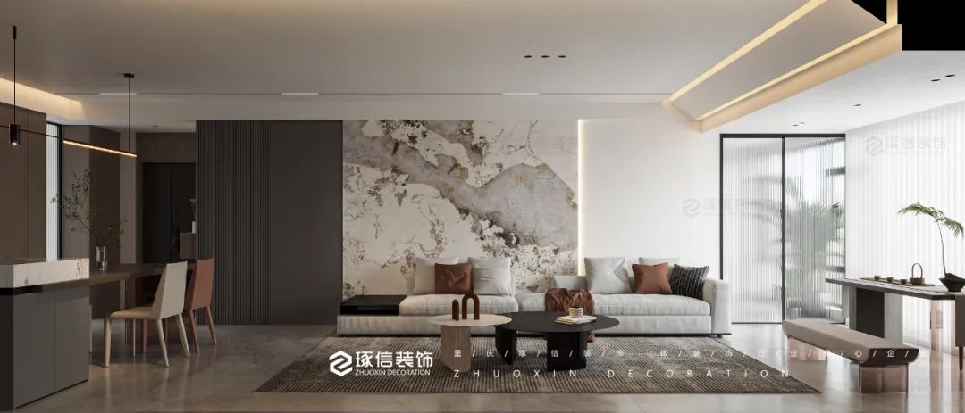 金地两岸风华 130㎡现代意式家居设计丨中国重庆丨琢信装饰-7