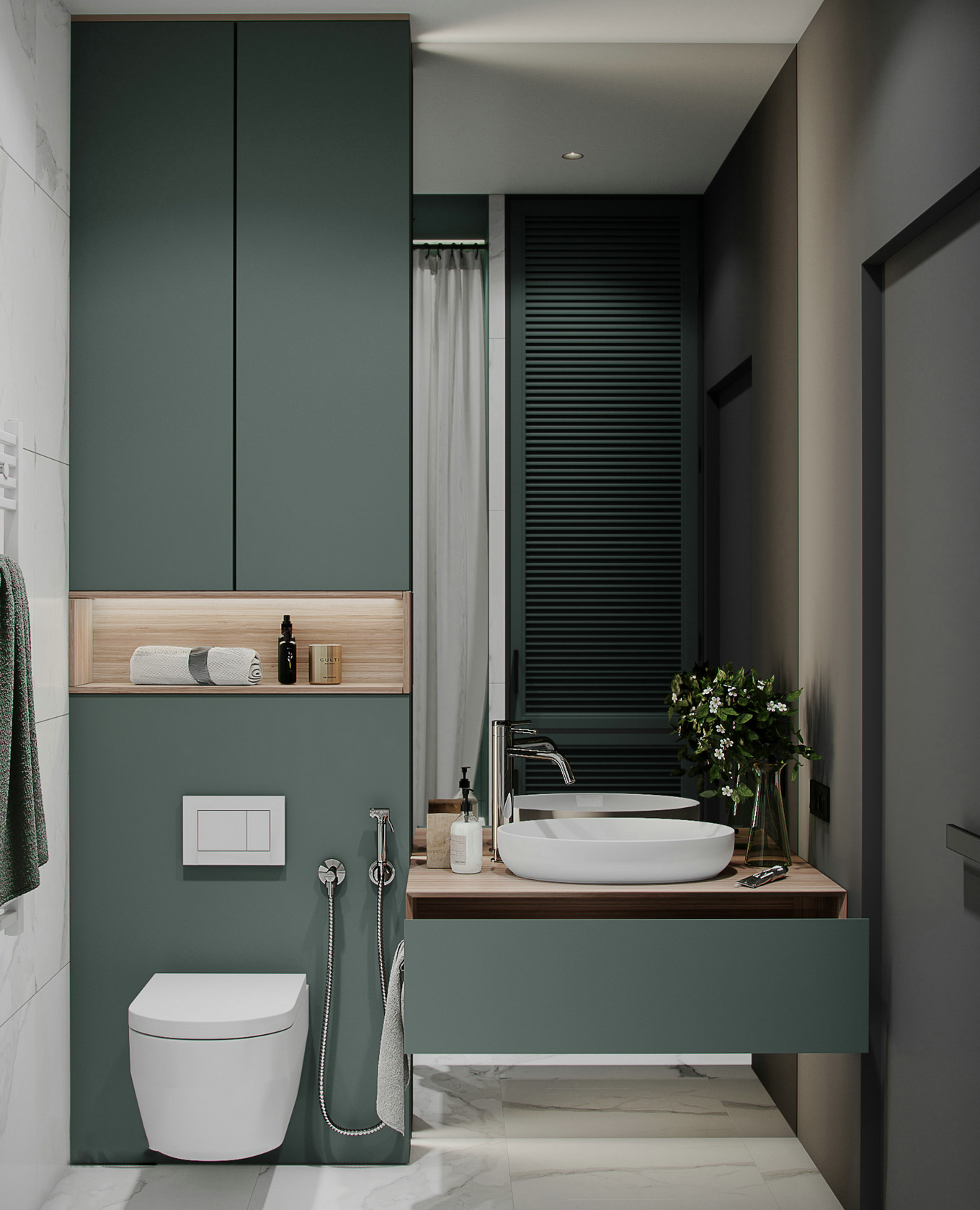 绿意盎然 | 揭秘灰绿色家居设计的魅力-43