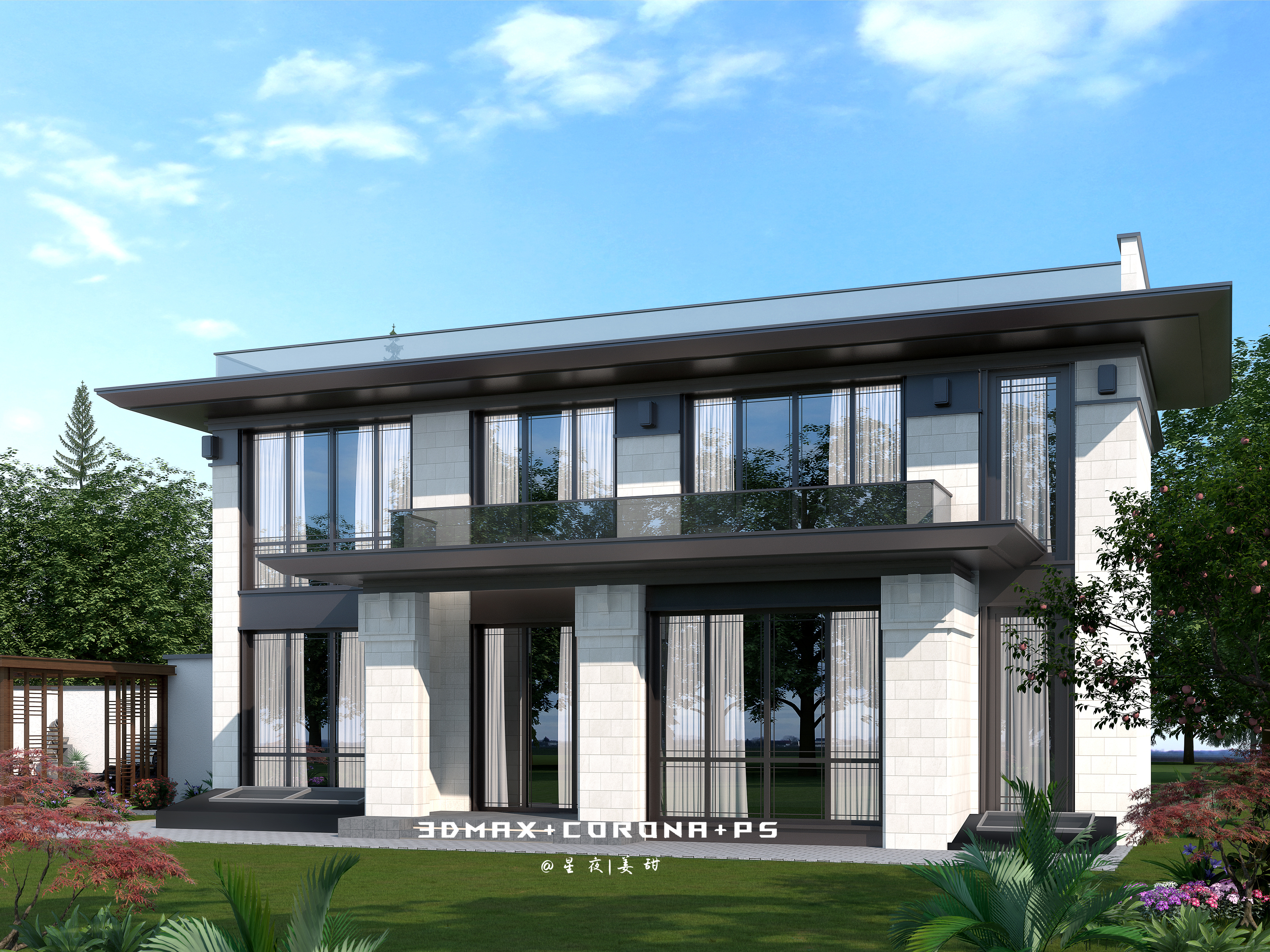 室外透视图设计-6