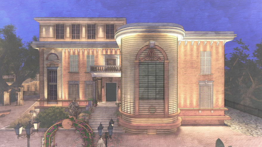 美术学院外立面照明设计丨埃及丨环境处理建筑系-26