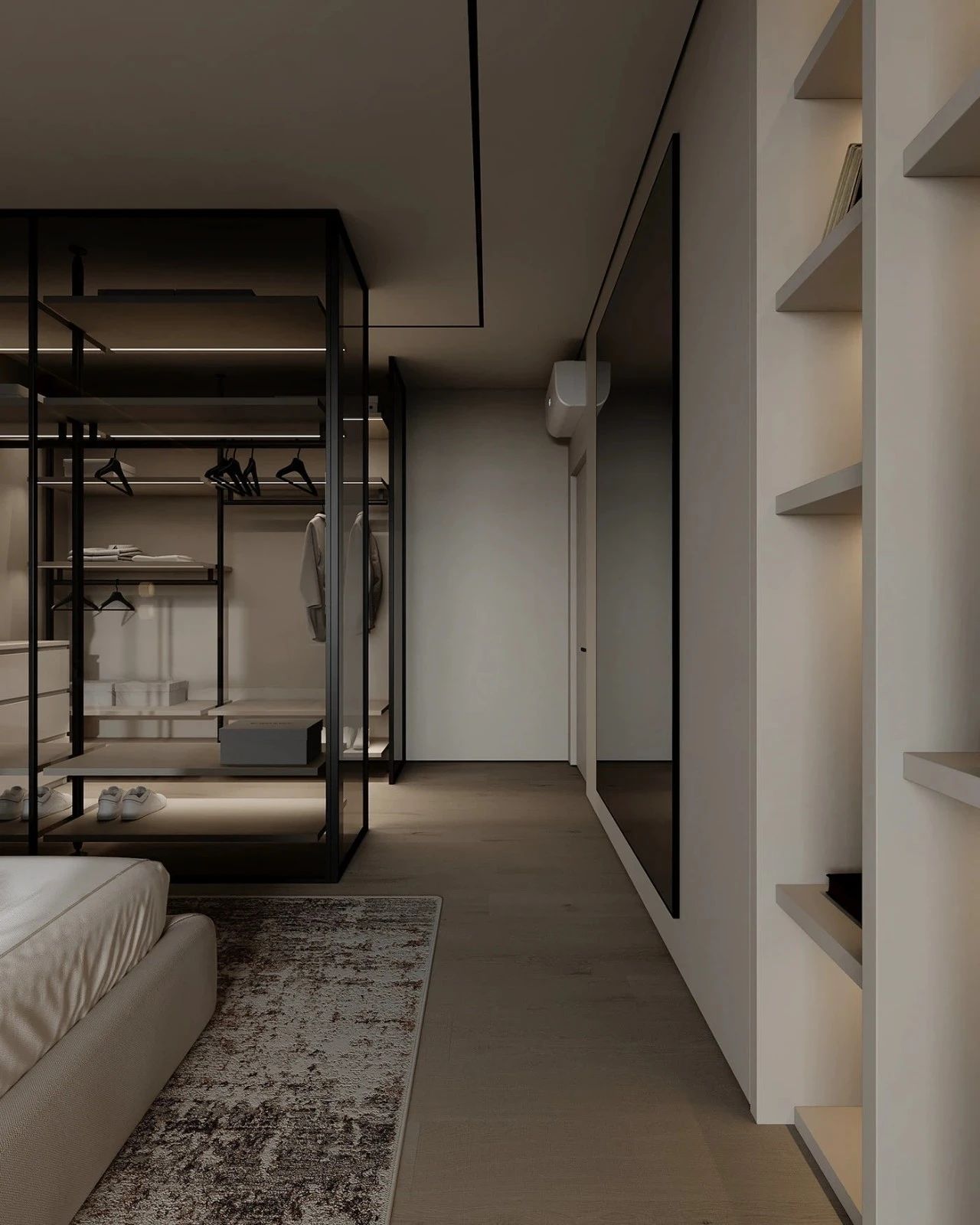 原木系奶油风极简空间loft公寓设计丨URSA STUDIO-44