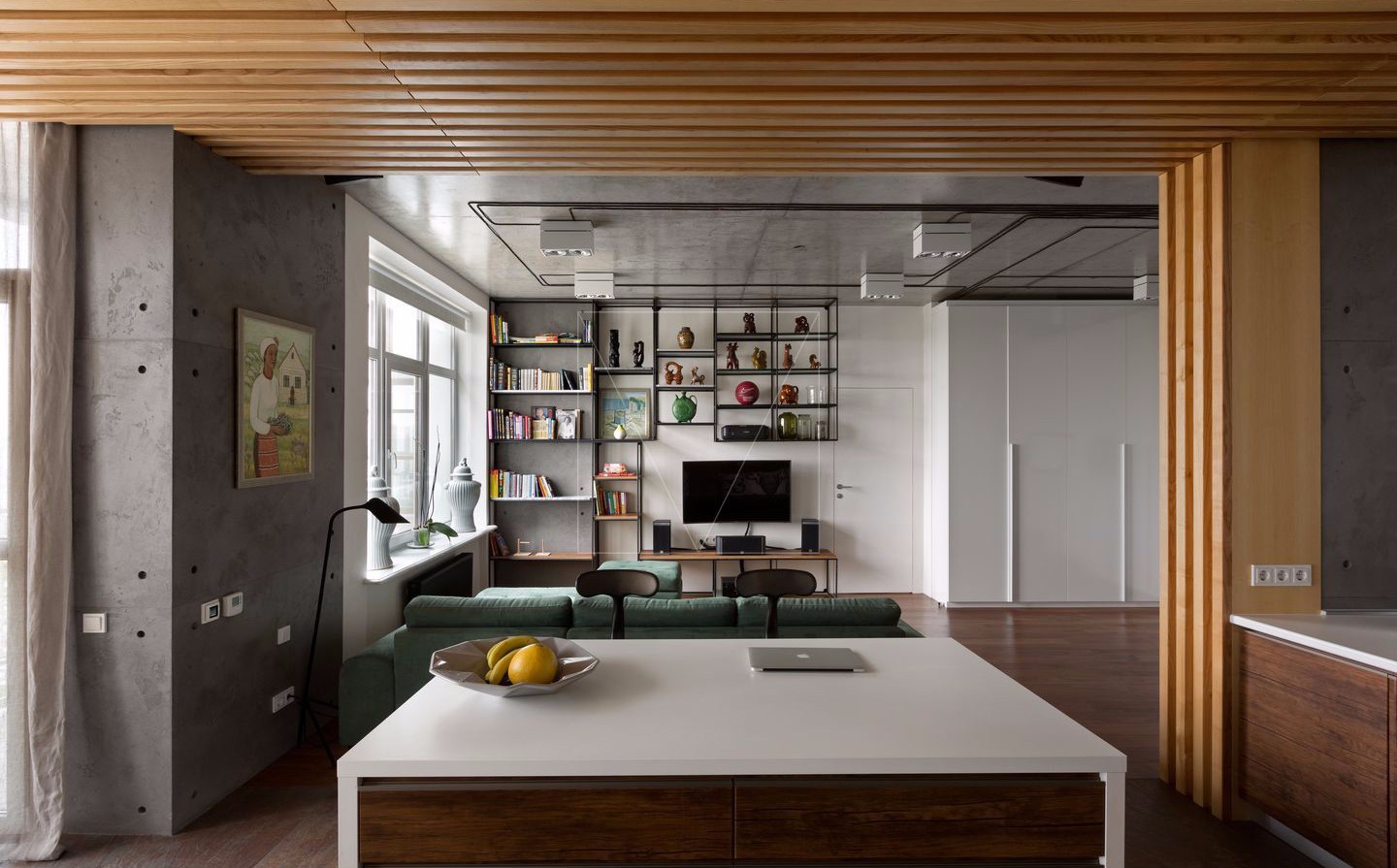 80m²乌克兰轻工业风公寓  Sergey Makhno Archit-2