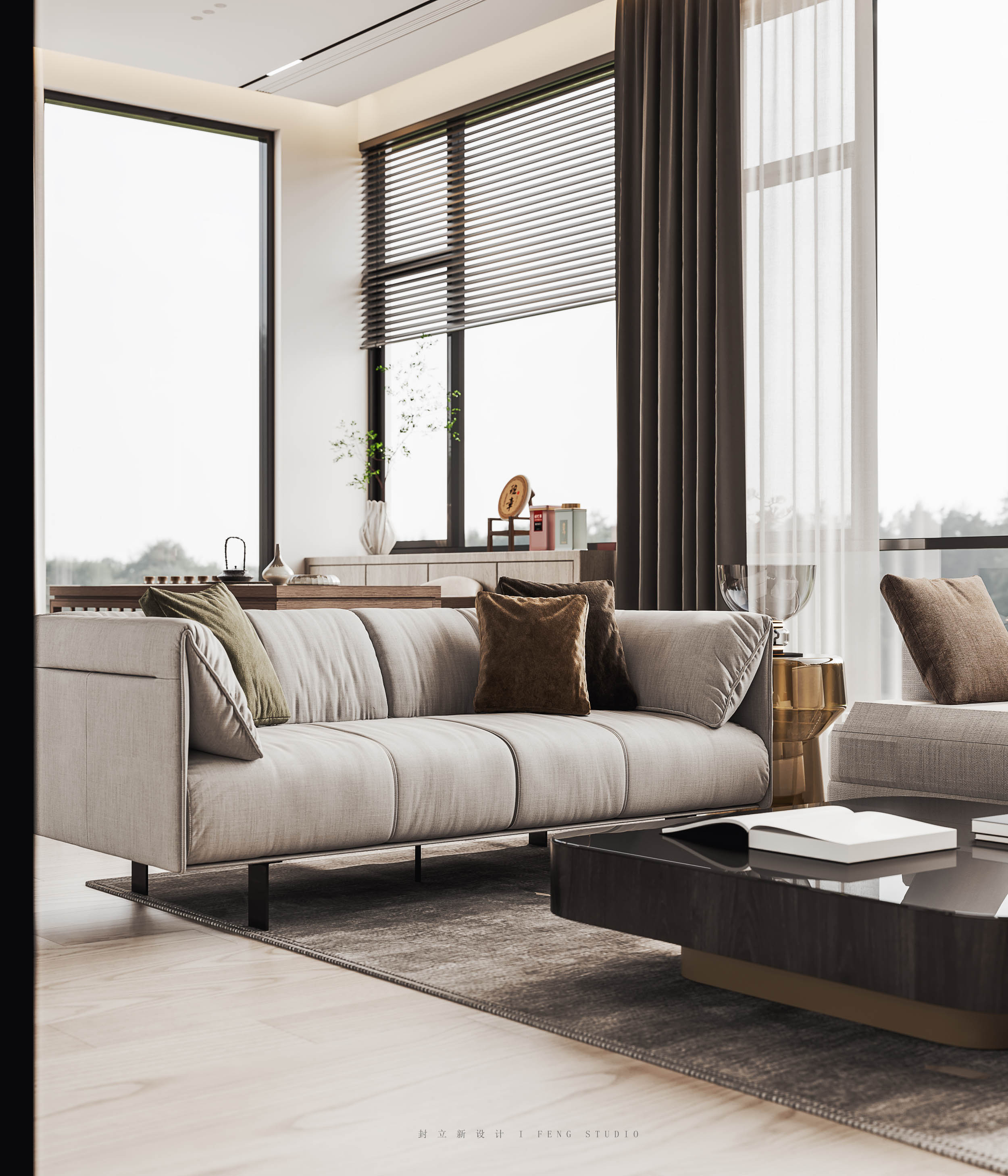 现代平层设计，光影韵律的优雅呈现-1
