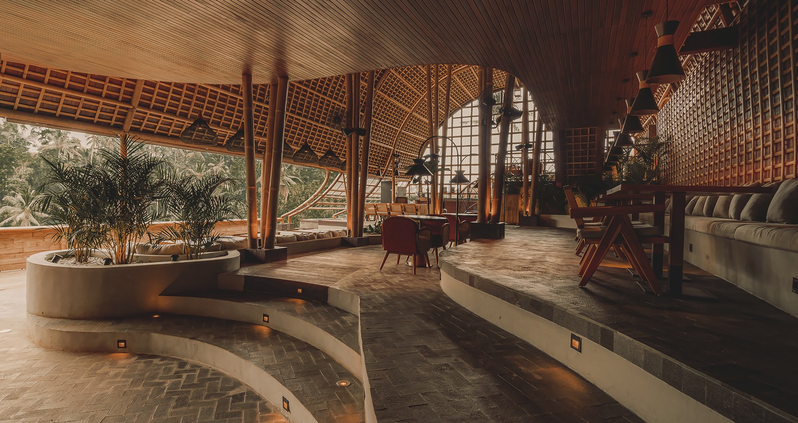 Bali 丛林中的“有机”美食空间-0