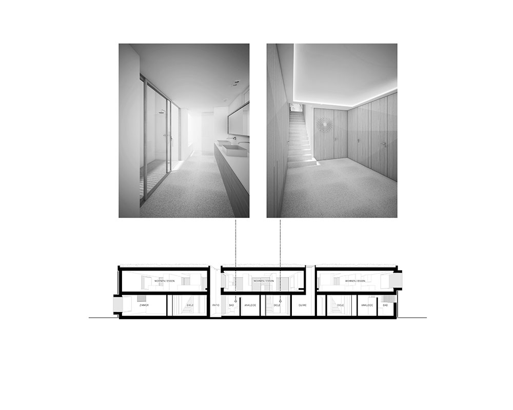 露台住宅；带露台的房屋（注：在不同语境下，Terrassenhaus可能更倾向于一种特定的住宅形式，如连排别墅，在德语中Reihenhaus更常见指连排别墅，但Terrassenhaus在有些语境也可表达这种带有露台的连排式住宅概念，这里基于狭义最直白的表述为露台住宅 ）  丨Think Architecture-6