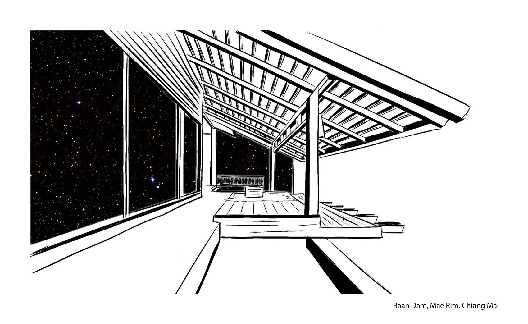 清迈黑色住宅丨泰国清迈丨Housescape Design Lab-98