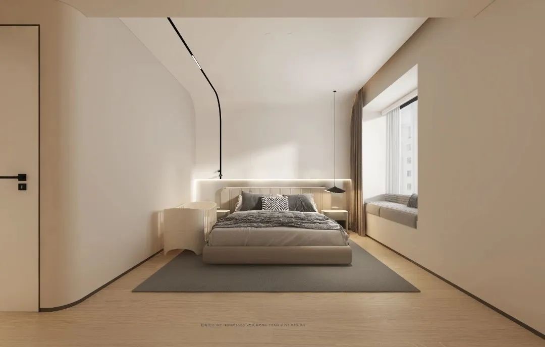 奶油色调的温馨家居设计丨TODD 杜特设计-20