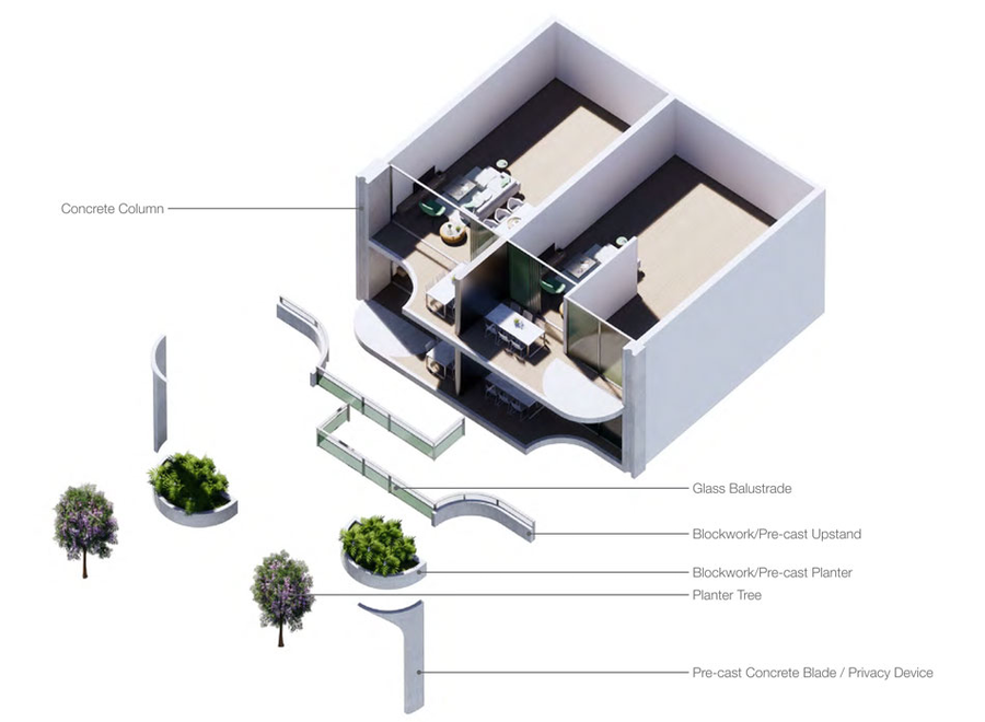 澳大利亚曲线公寓设计，自然融入城市生活-23