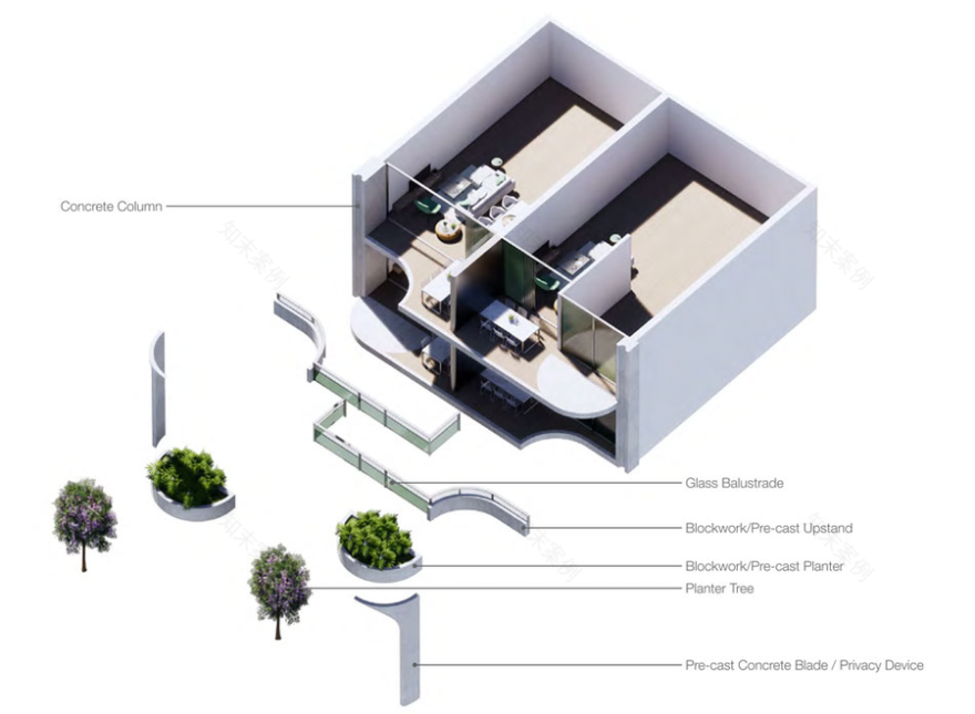 澳大利亚曲线公寓设计,自然融入城市生活-23