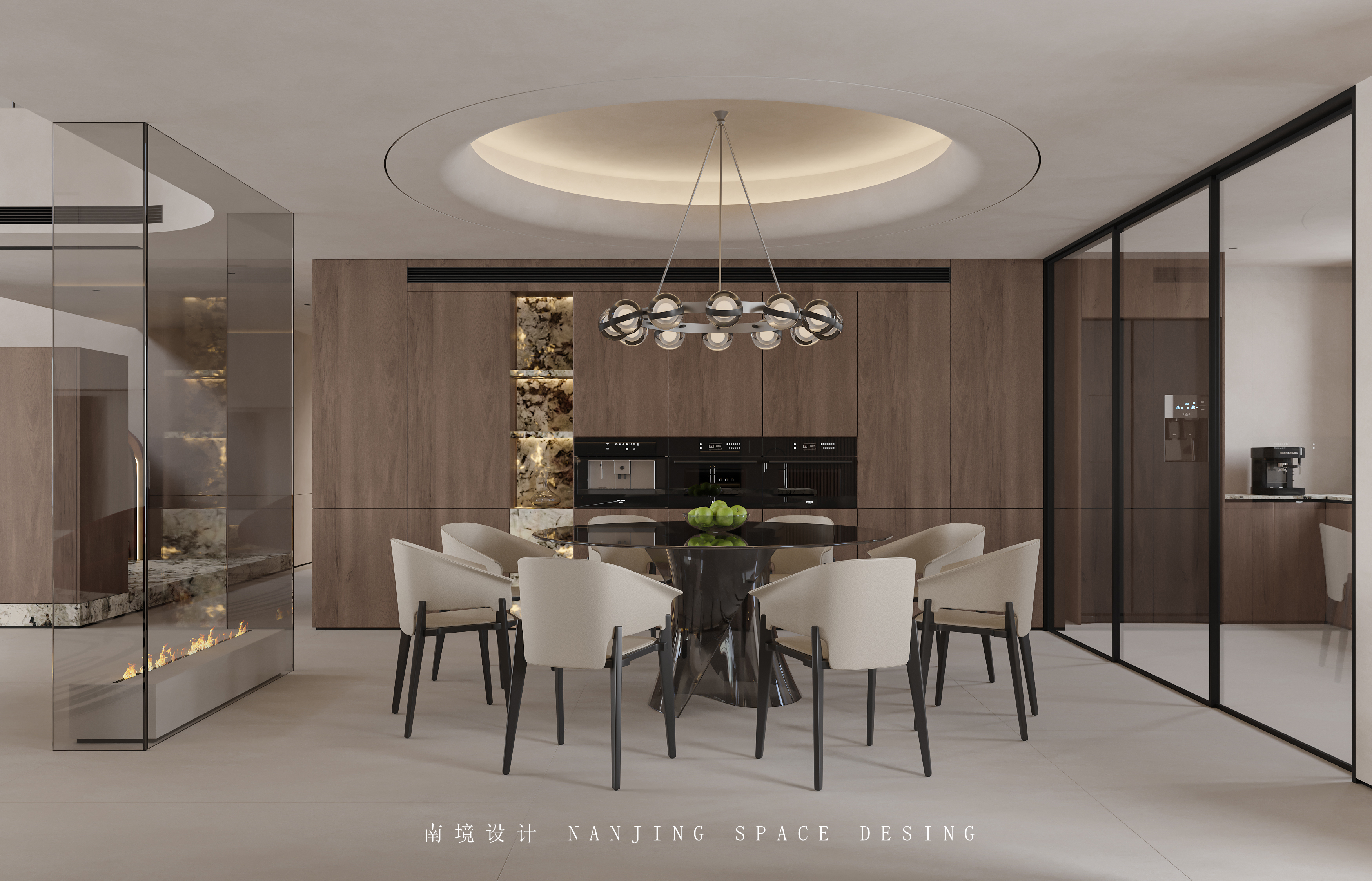 现代简约挑空别墅-6