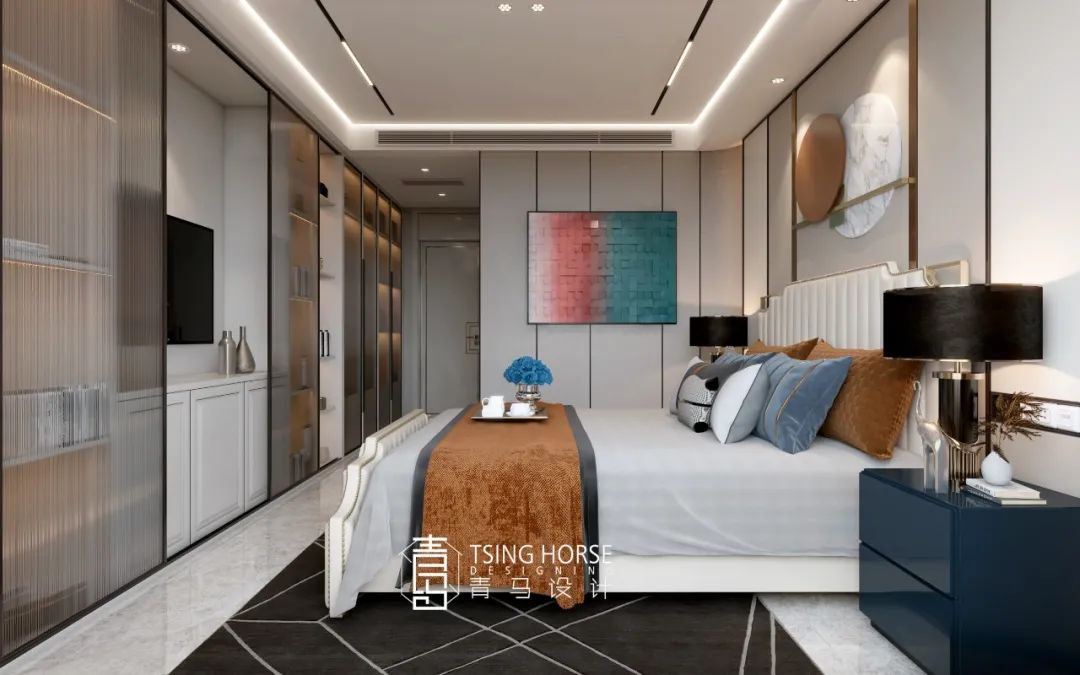 青马设计 | 210㎡轻奢别墅 缔造优雅生活空间-64