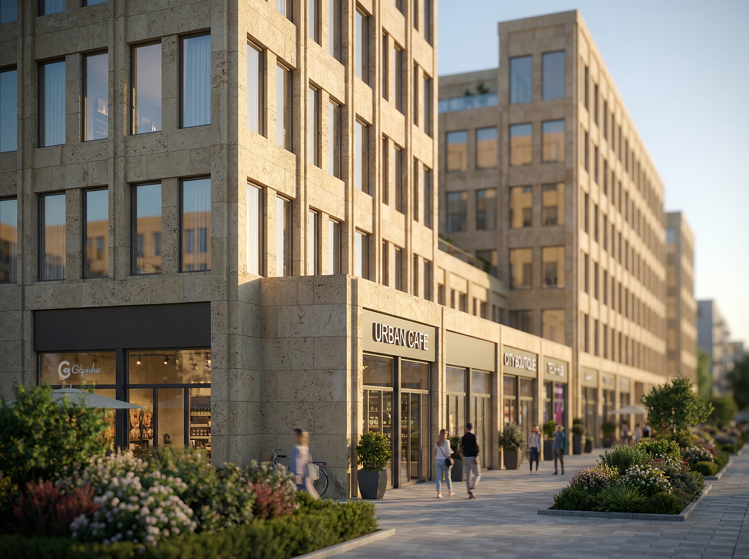 Mixed-Use Commercial Complex Rendering-4