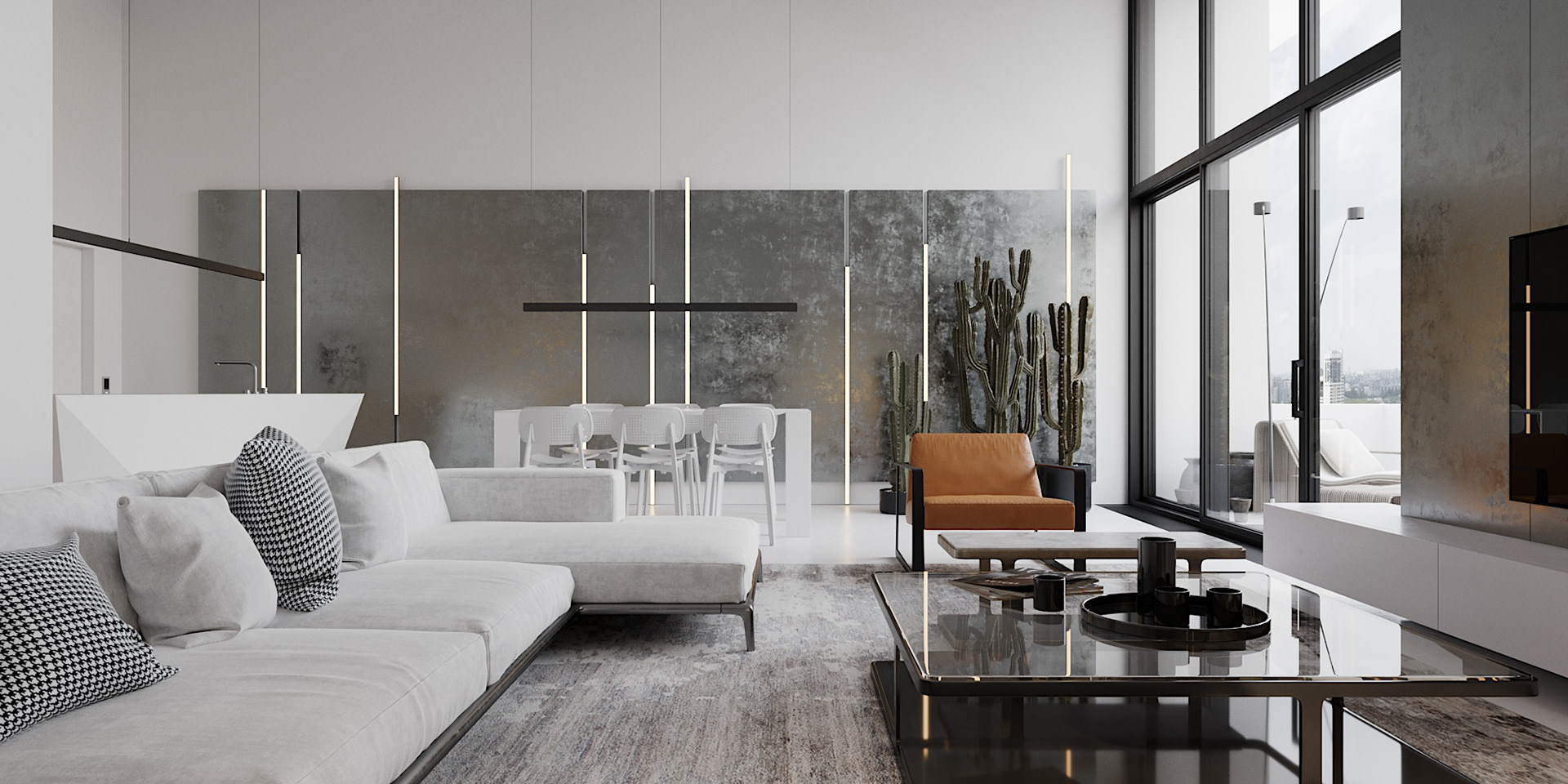 简约风客餐厅设计方案-3