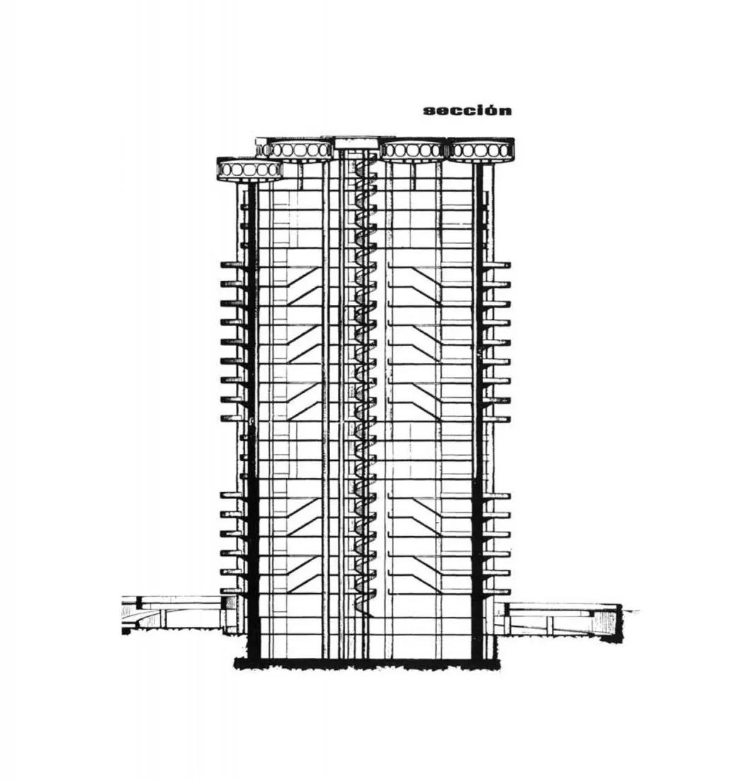 Torres Blancas 有机公寓楼丨西班牙马德里丨Francisco Javier Sáenz de Oiza-60