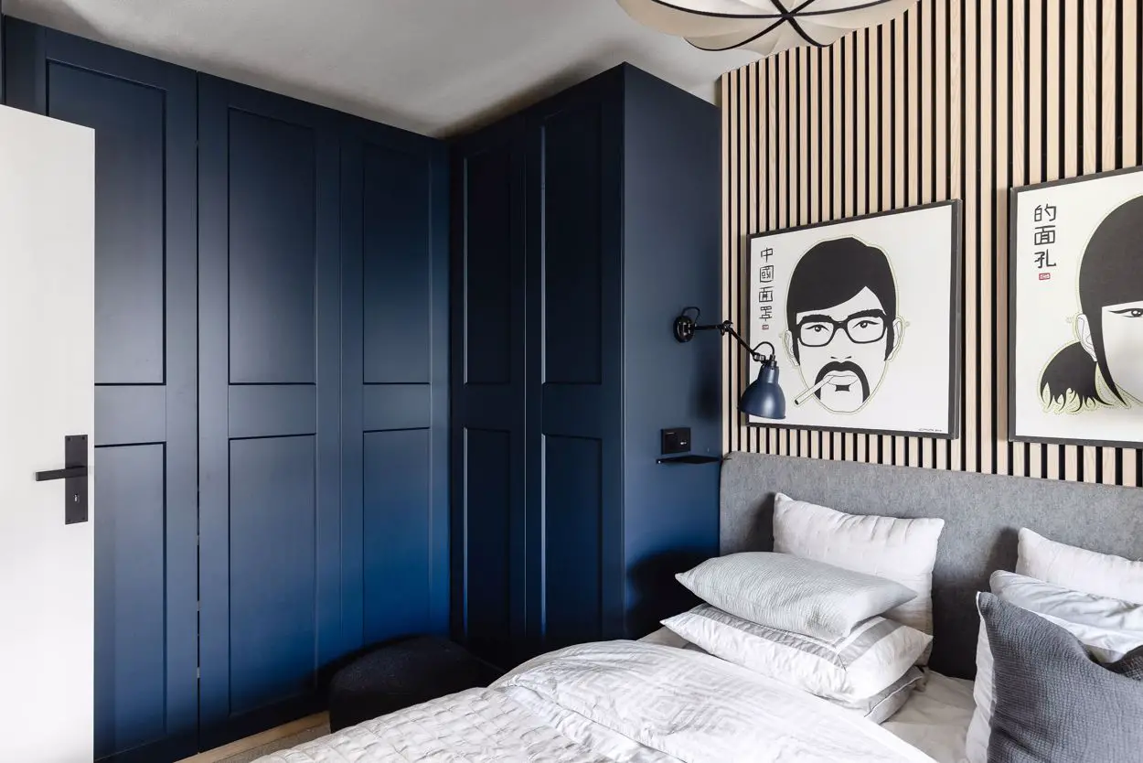 时尚玻璃墙 | 54m2 紧凑两居室的亮点设计-14