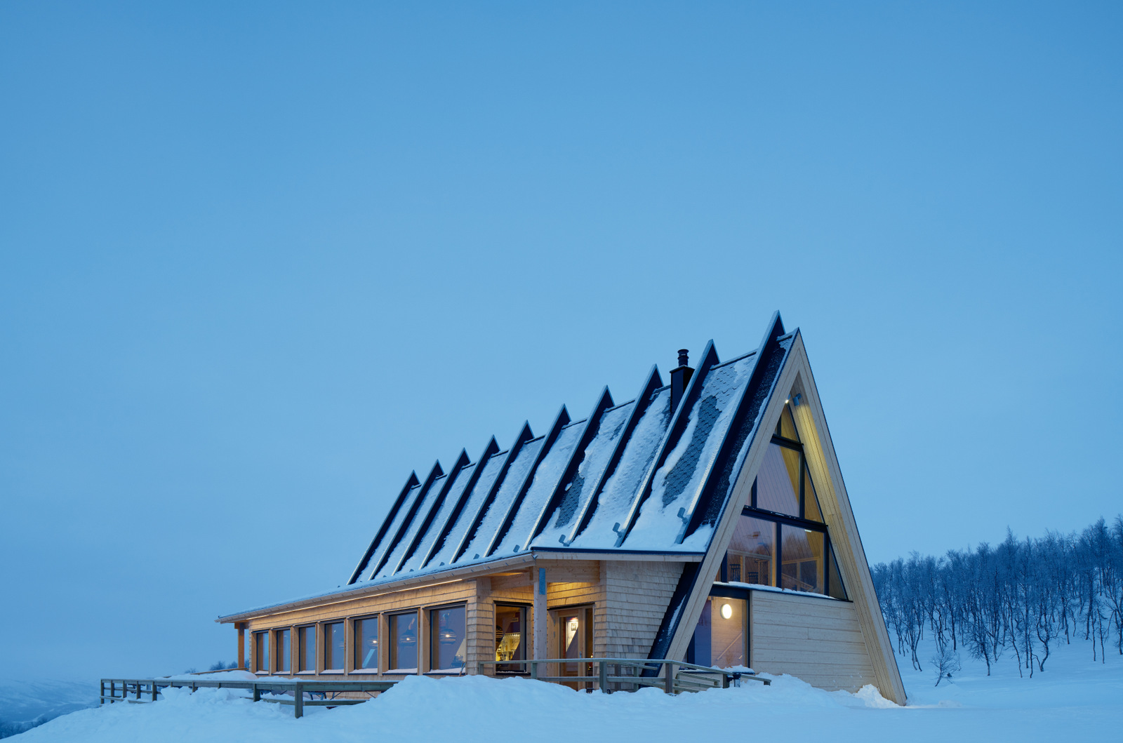 雪山木屋餐厅，瑞典 / Murman Arkitekter-46
