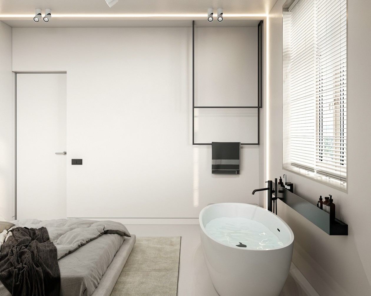 浅色系公寓设计 简单设计就很有格调-8