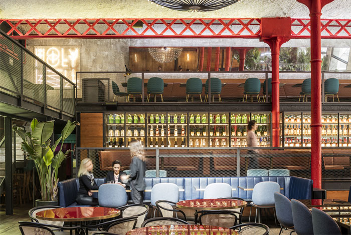 巴塞罗那EL MAMA复古艺术风格餐厅设计-5