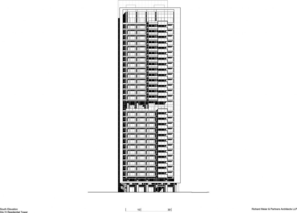 Xin Yi Residential Tower  Richard Meier-28