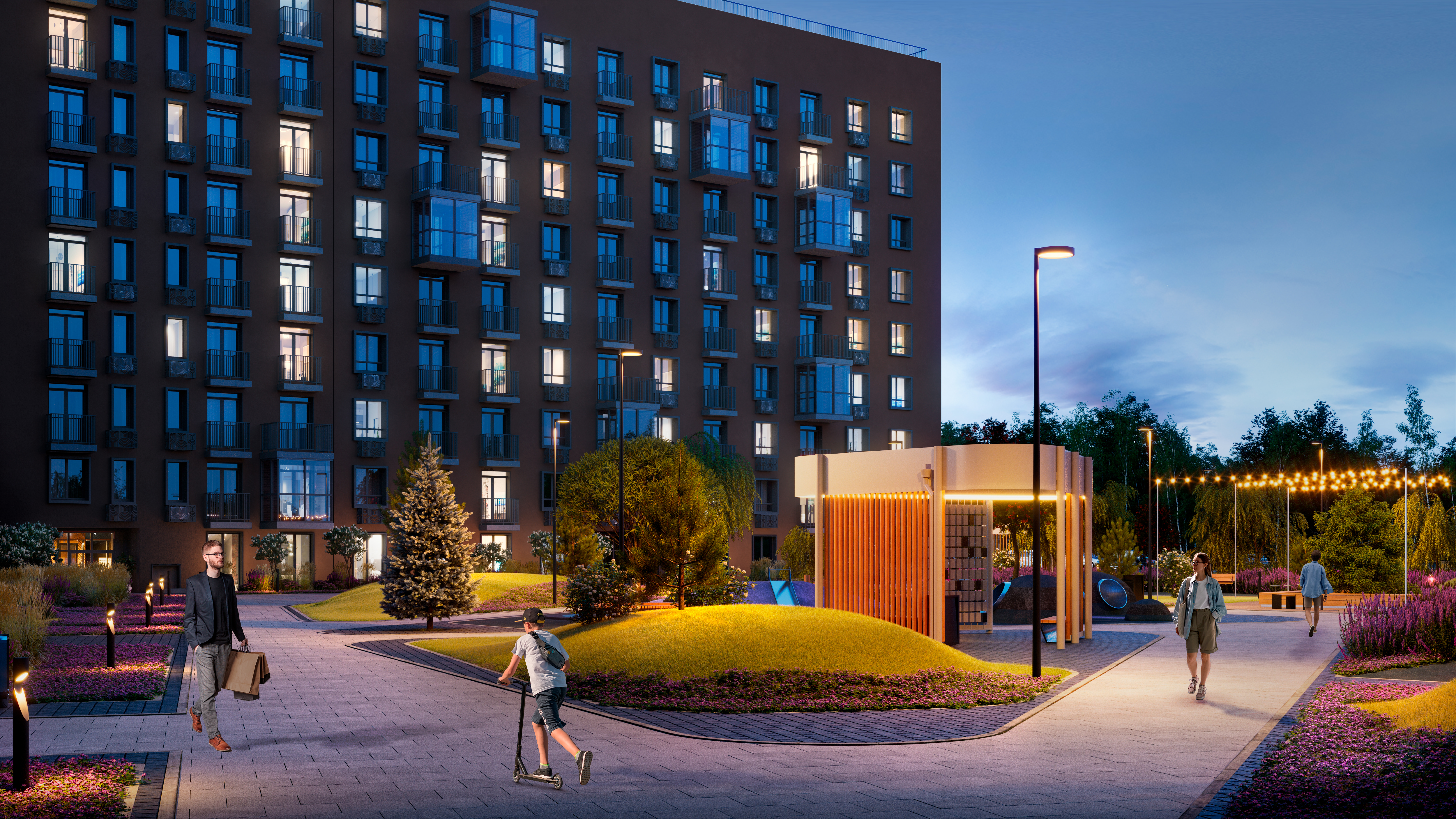  ЖК ЭКОПОЛИС 可译为生态城住宅区丨俄罗斯丨кубика 建筑事务所-13