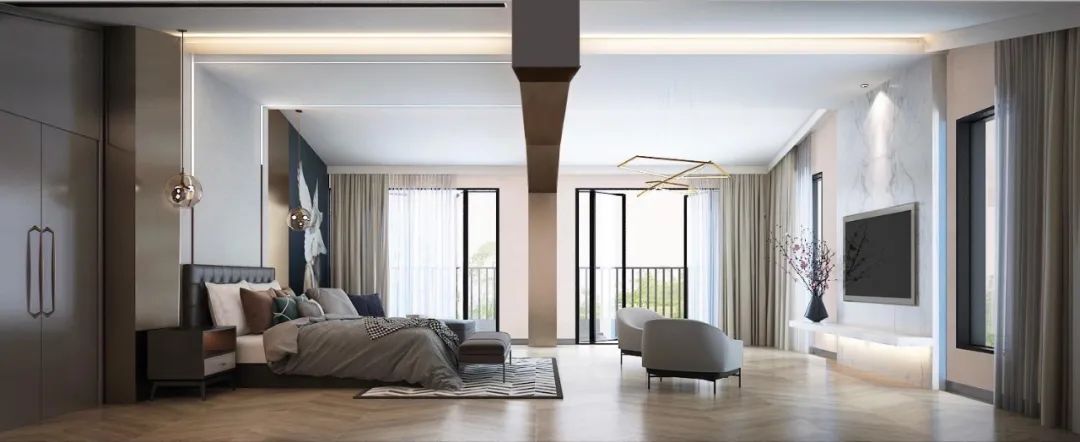 新新小镇简约别墅设计丨部亚维-27