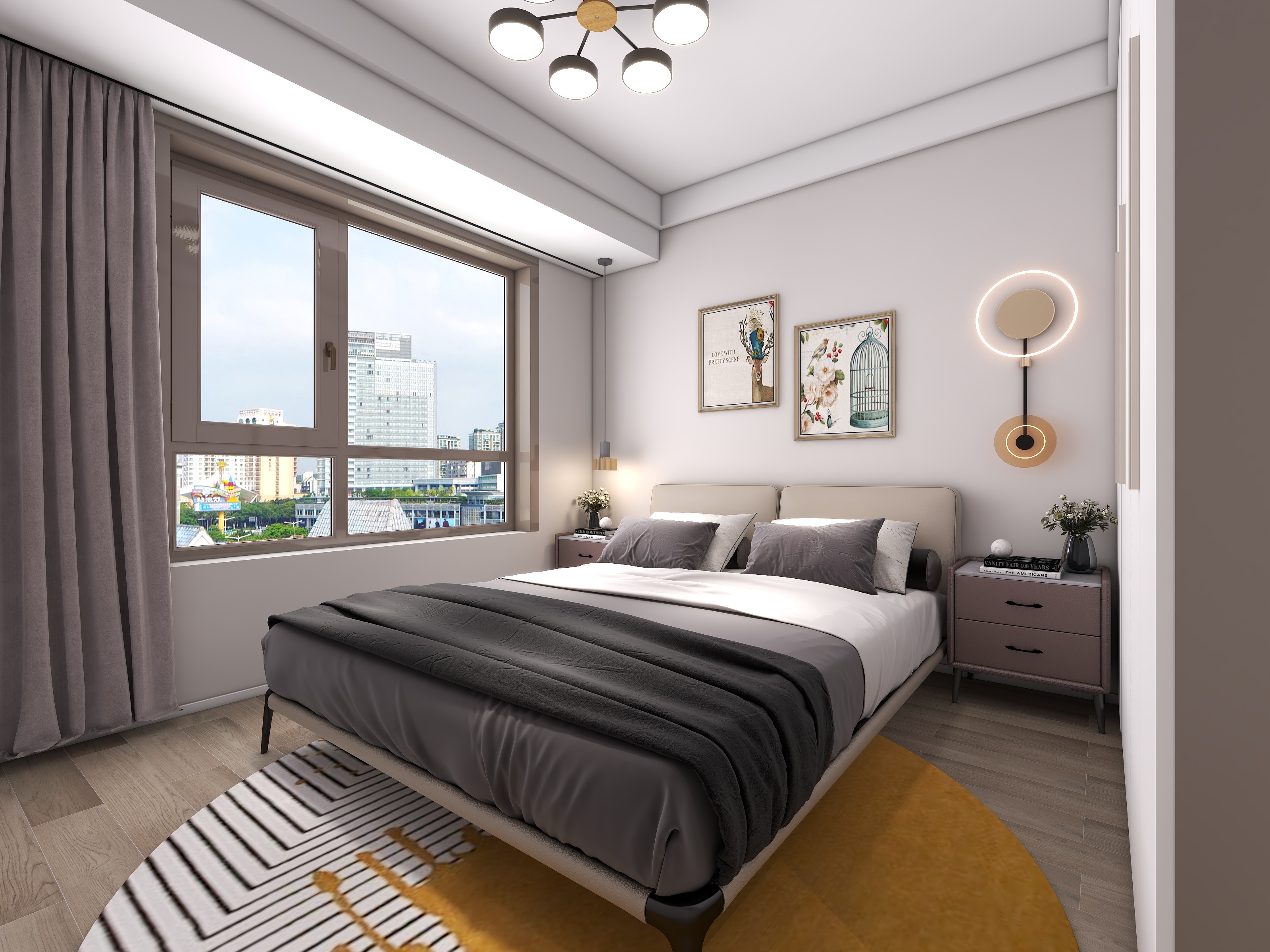 四川成都朗基香颂天府二期（113平方现代简约四居室）-38