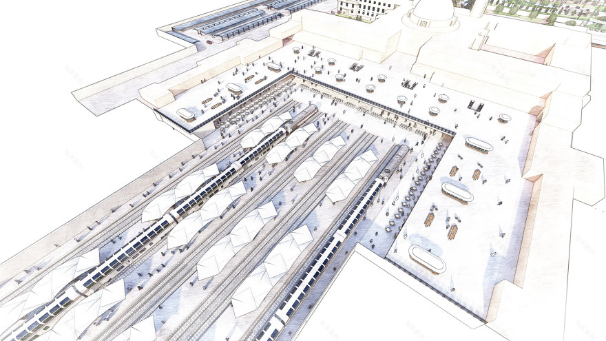巴格达的中央火车站及其周边翻新与设计丨Amira G. ELgamasy等8人团队-12