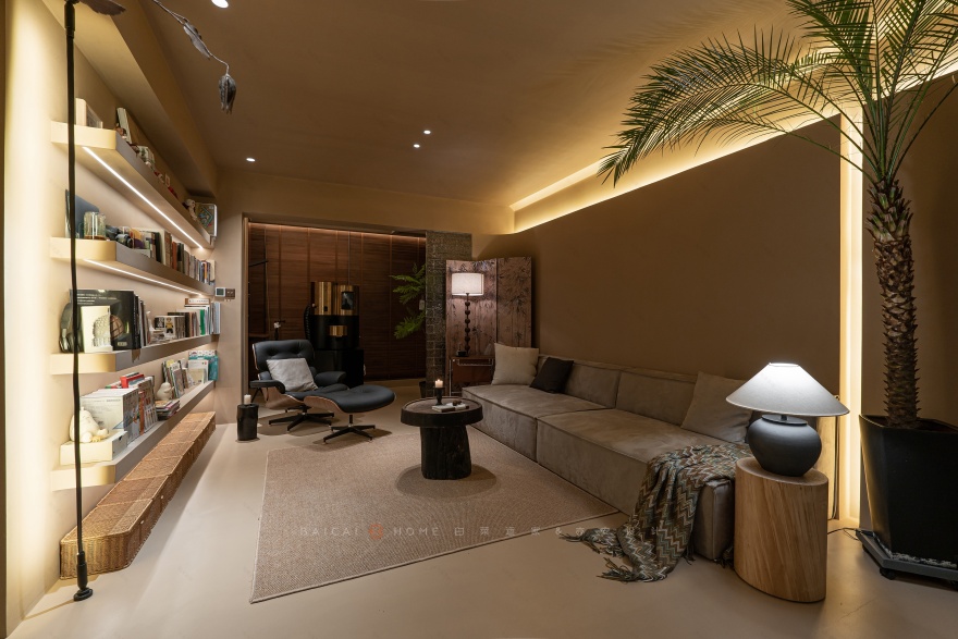 日落而息·咖啡烈酒奶油,华灯初上浪漫如至 · 白菜适家空间设计-16