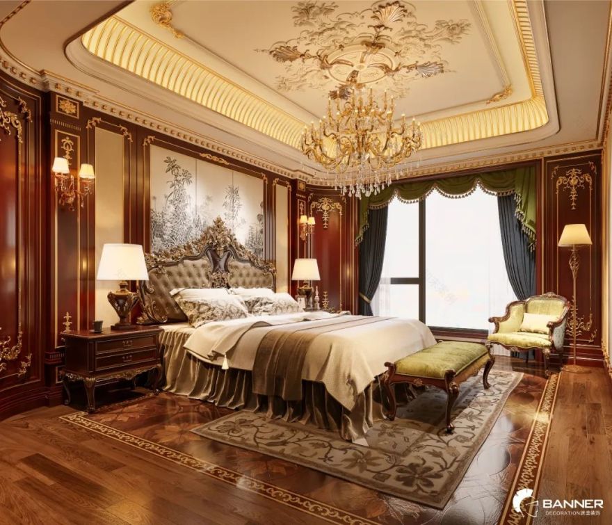 曲江千林郡法式平层设计丨赵振庭-40