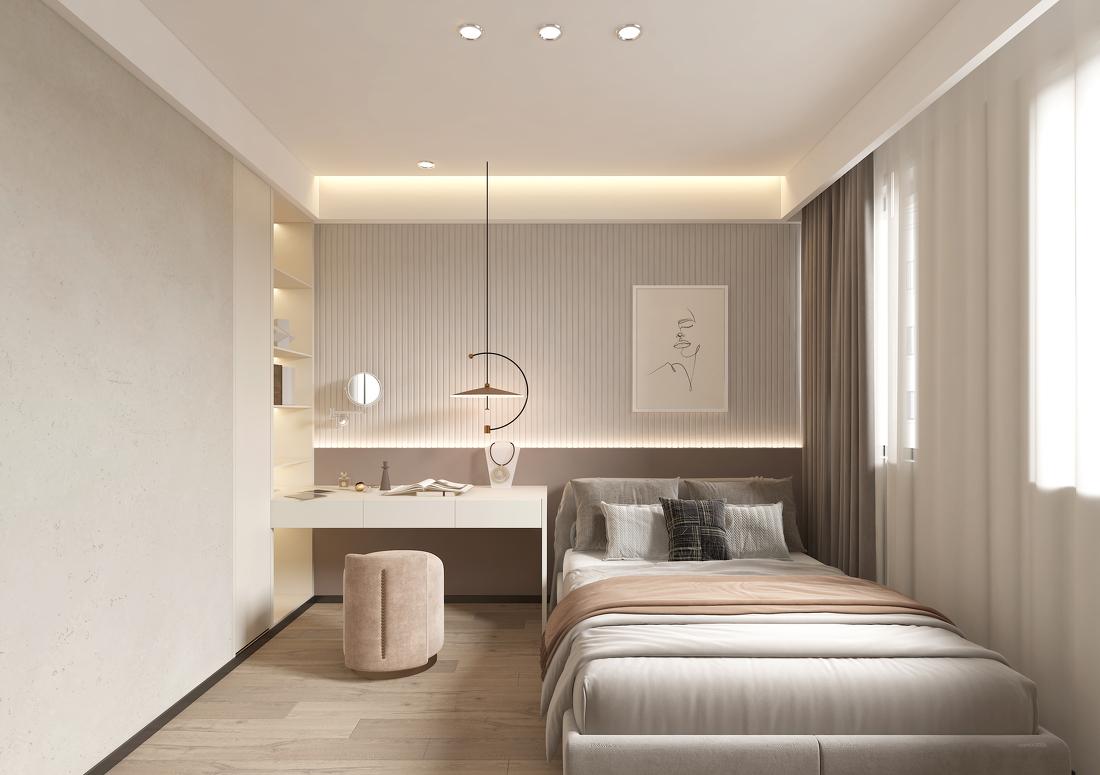 现代轻奢复式楼设计-12