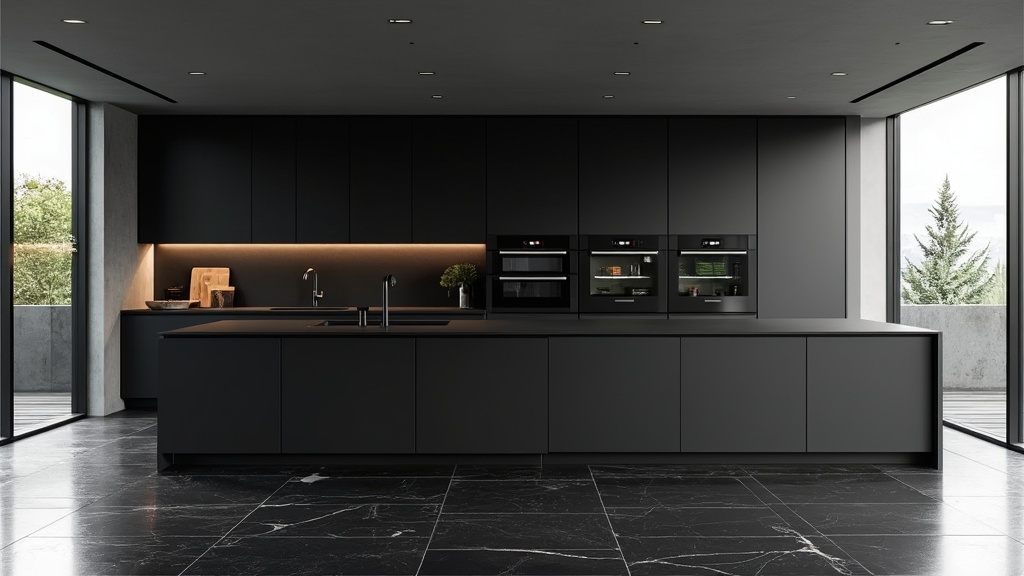 16种全黑厨房设计方案-17